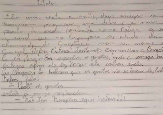 preciso de um final pra esse texto.texto terror,assassinato. Ajuda por fazor ​